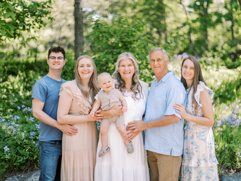 outdoor family photo outfits Asheville NC mountain style