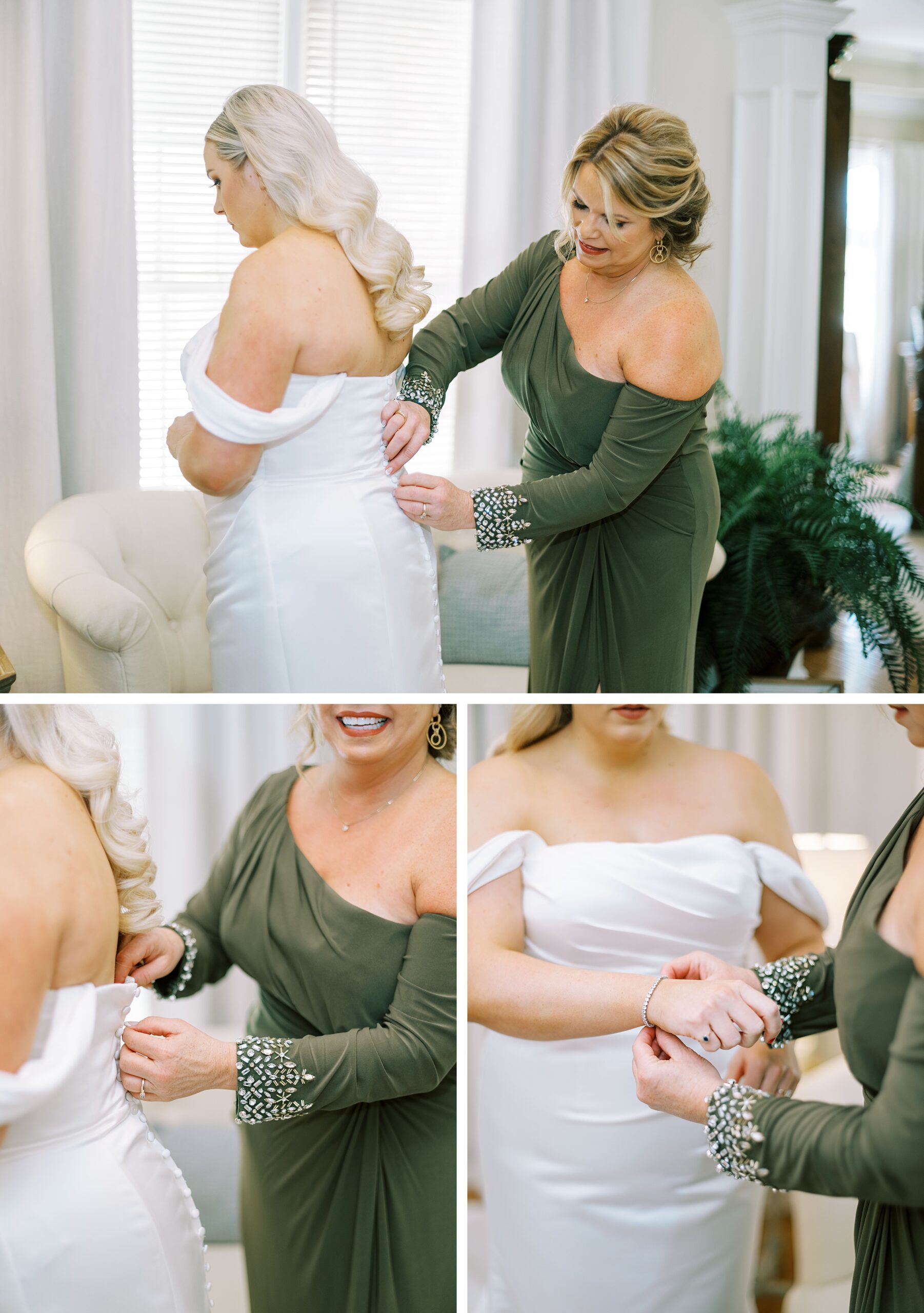 bride getting ready at home Elizabethton TN wedding photographer