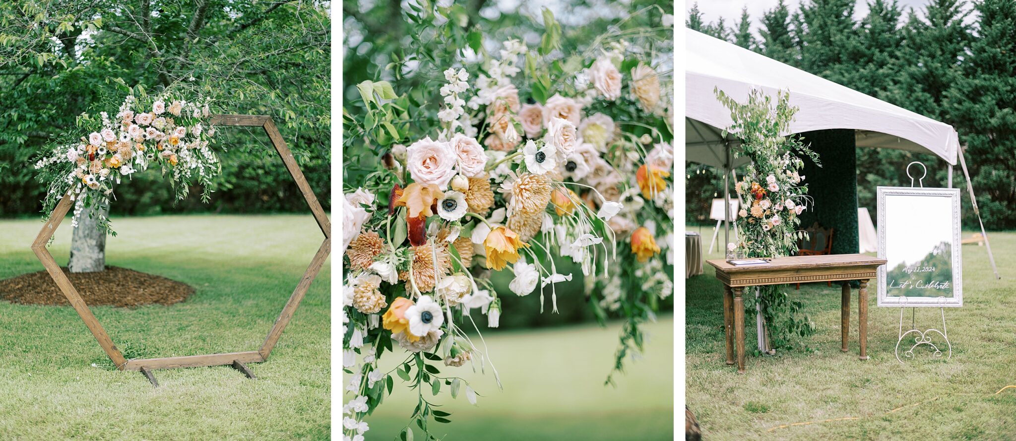 Elizabethton TN backyard wedding ceremony at home