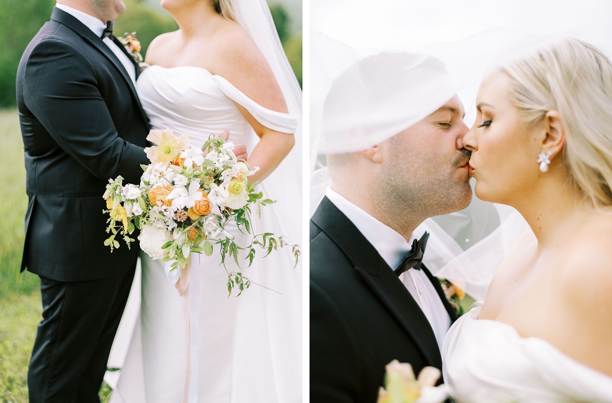 East Tennessee couple at home wedding photography