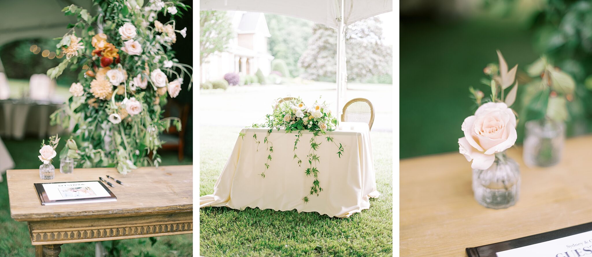 Elizabethton TN backyard wedding ceremony at home