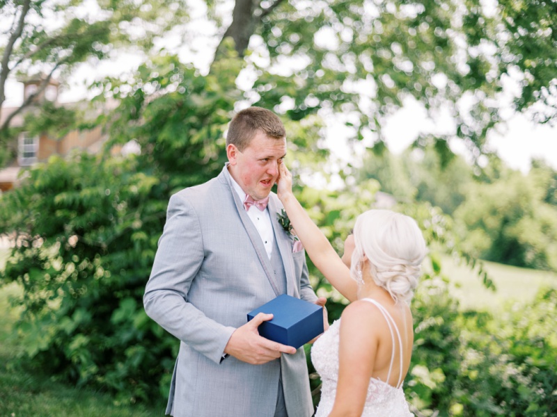 Bride and groom portrait at The Homeplace at Johnston Farms