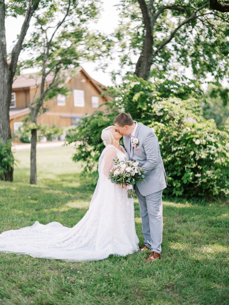 Intimate wedding portraits at The Homeplace Johnston Farms