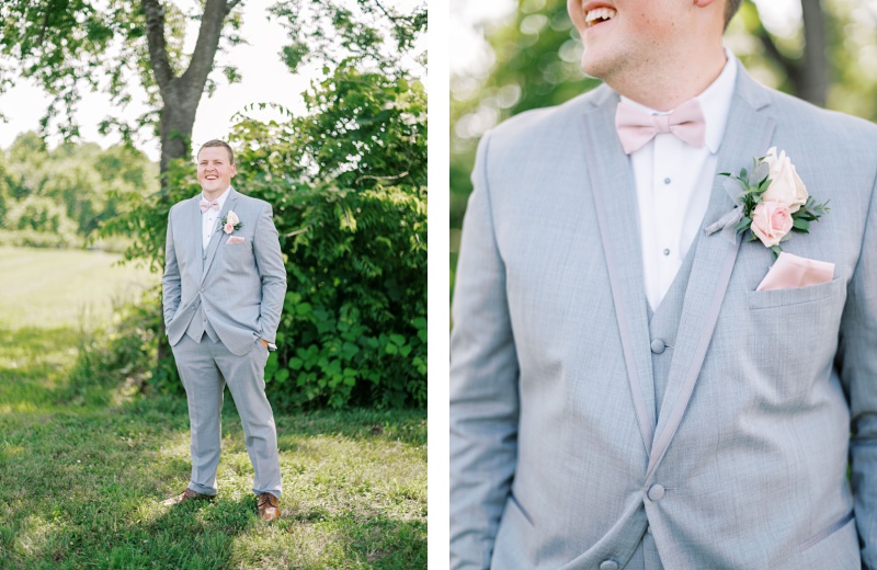 Groom portrait in East Tennessee countryside