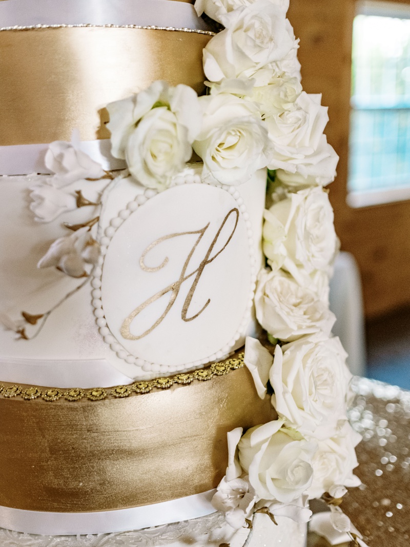 Cake cutting at Greeneville TN wedding venue