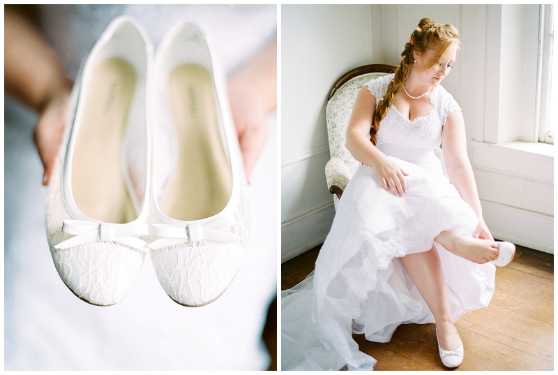 Bride getting ready at Bleak House