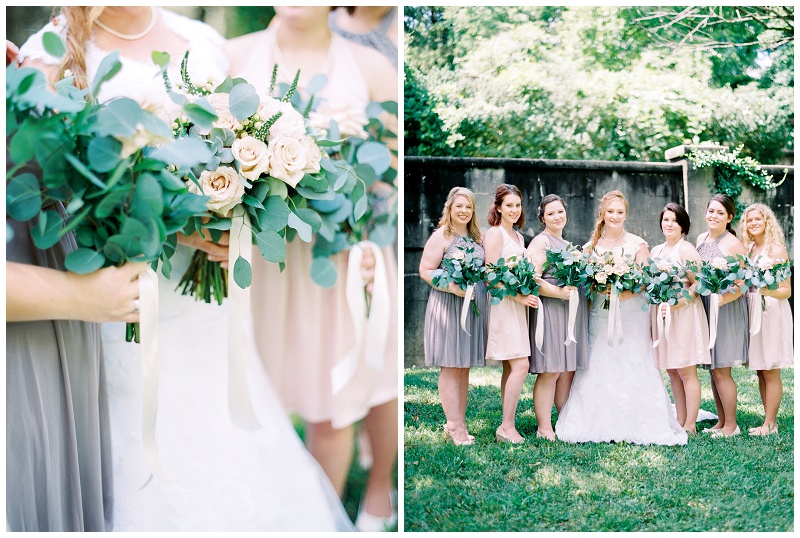 Bridesmaids portraits Knoxville wedding venue