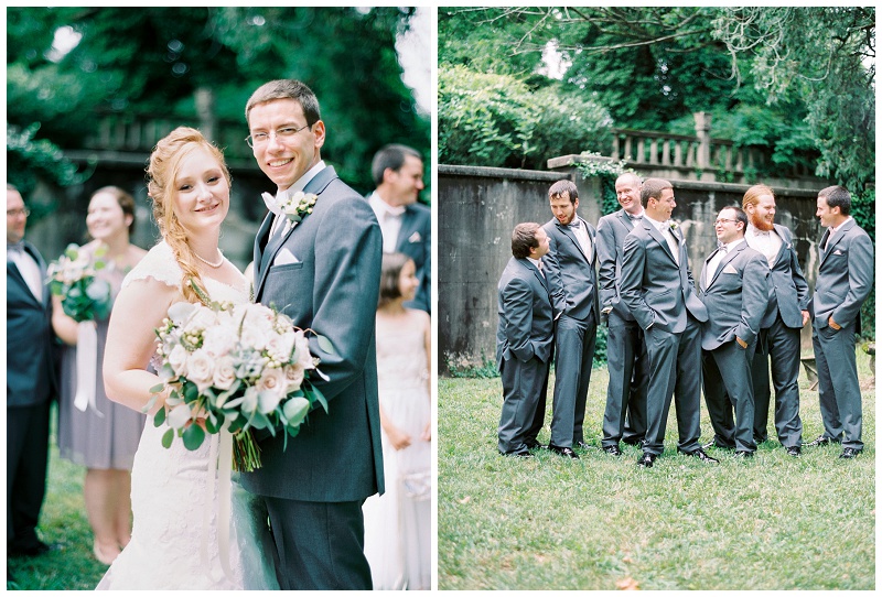 Bridal party portraits at historic Tennessee venue