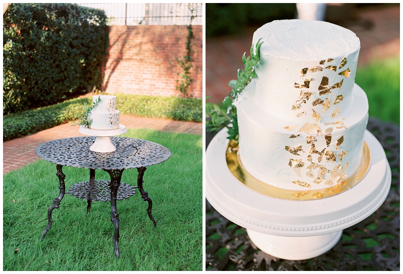 Wedding cake reception inspiration at River Oaks Garden Club Houston