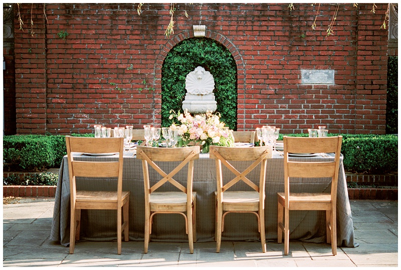 Wedding reception inspiration at River Oaks Garden Club Houston