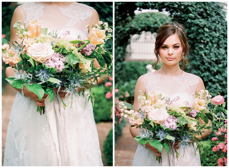 Bridal accessories detail at River Oaks Garden Club