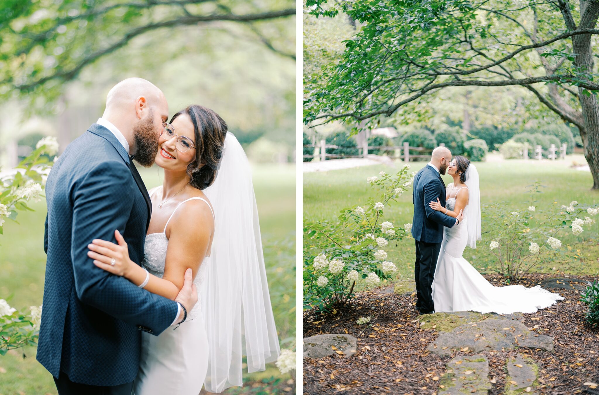 Bride and groom portrait at The Vineyards at Betty’s Creek Sylva NC