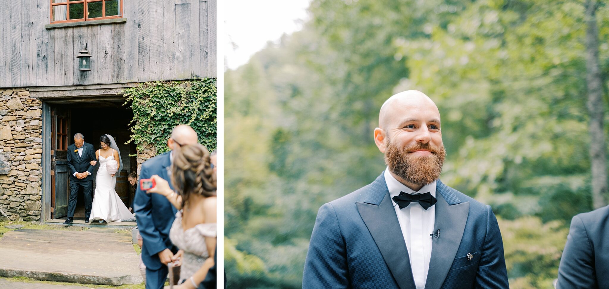 Ceremony vineyard wedding Sylva North Carolina