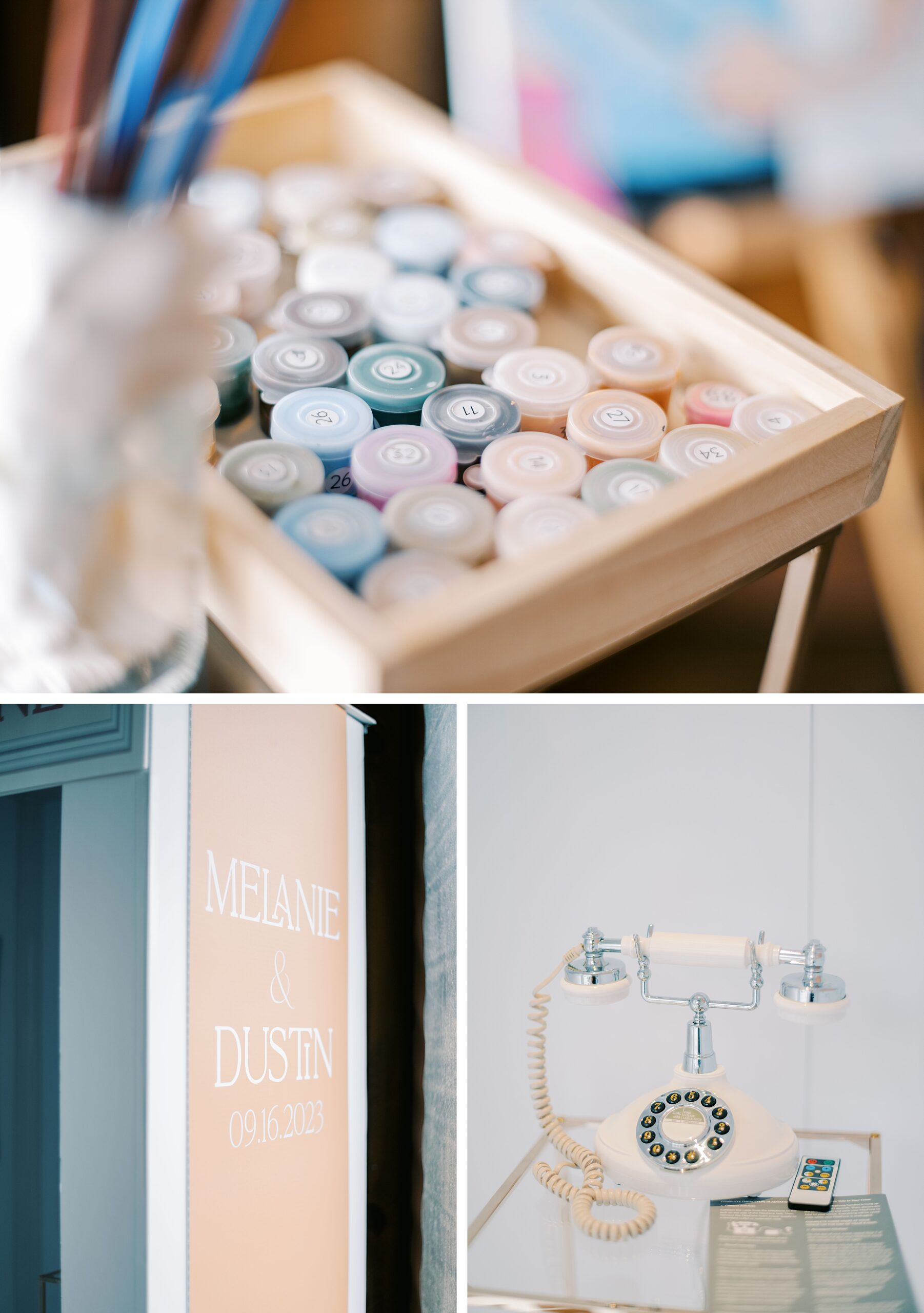 Vineyard reception Blue Ridge Mountains wedding venue