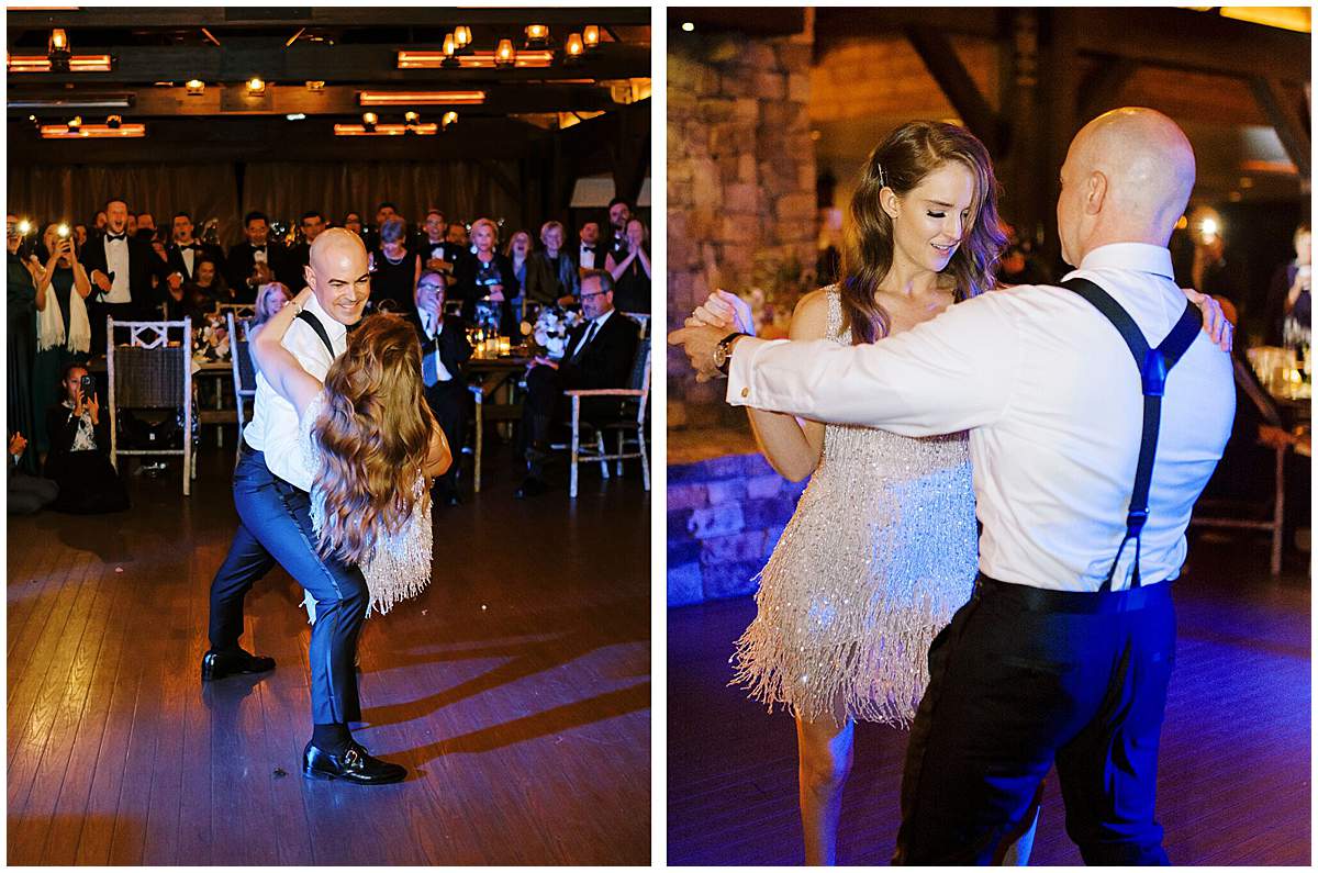 Dance floor fun at The Olde Farm wedding