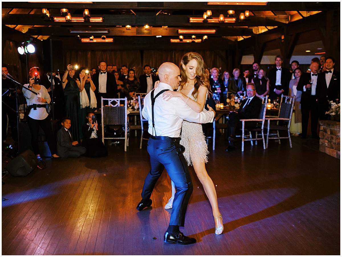 First dance at The Olde Farm wedding reception
