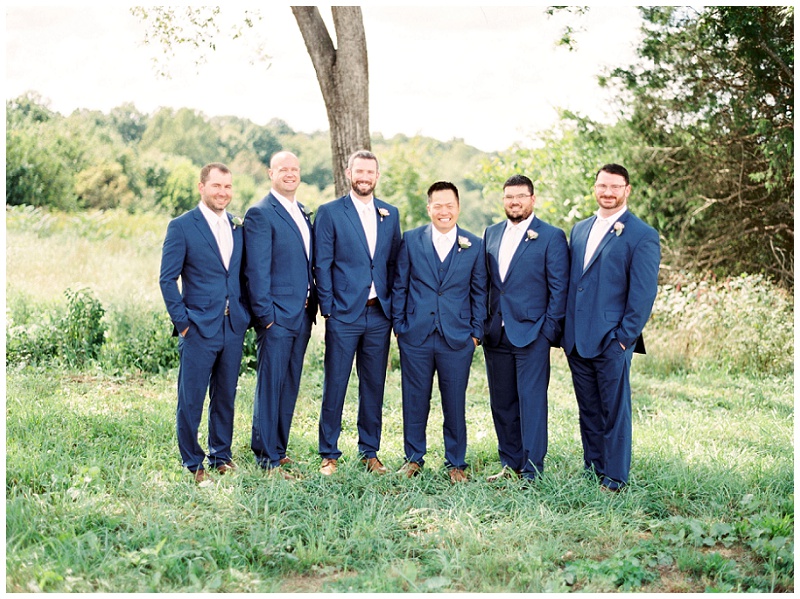 Outdoor group photo at The Homeplace at Johnston Farm wedding