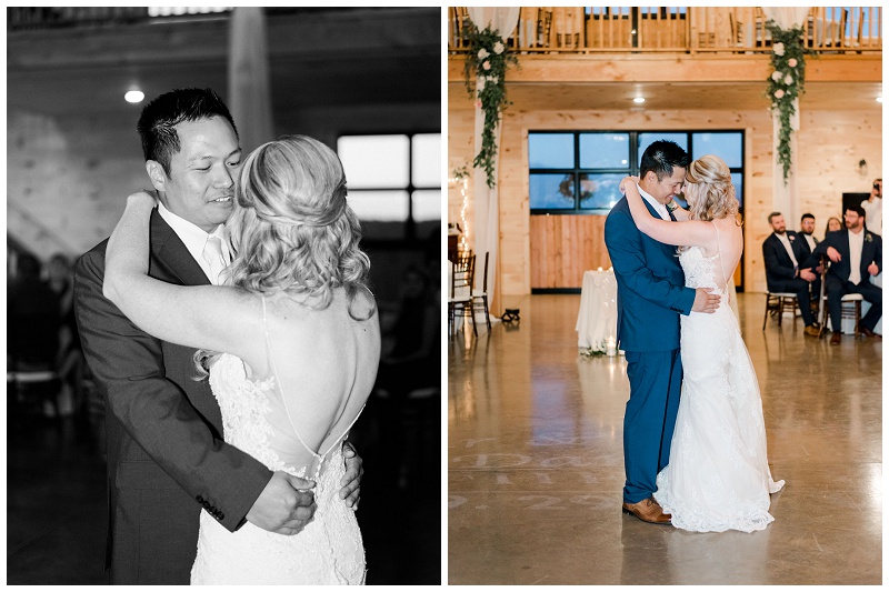 First dance at The Homeplace at Johnston Farm wedding reception