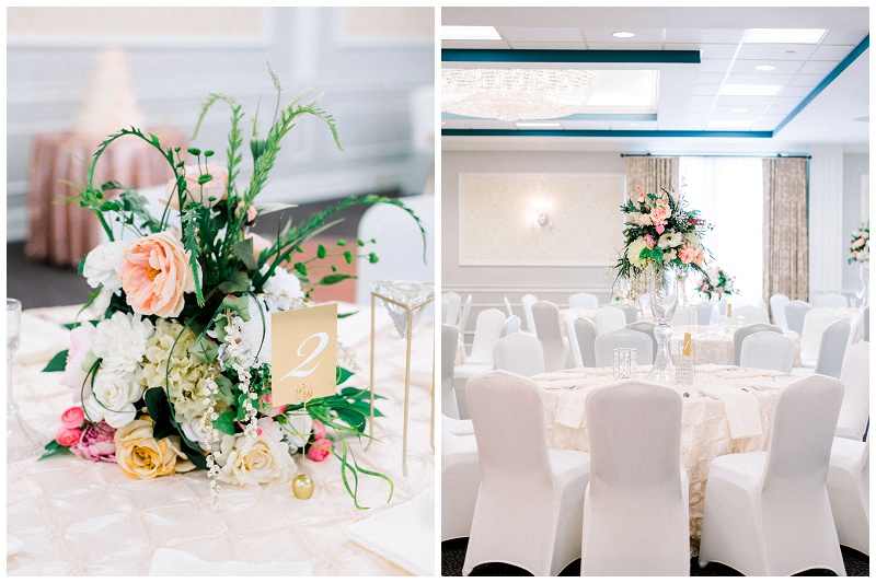 Elegant reception setup at The Inn at Wise wedding venue