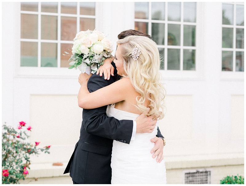 Bride and groom portrait at The Inn at Wise wedding in Wise Virginia