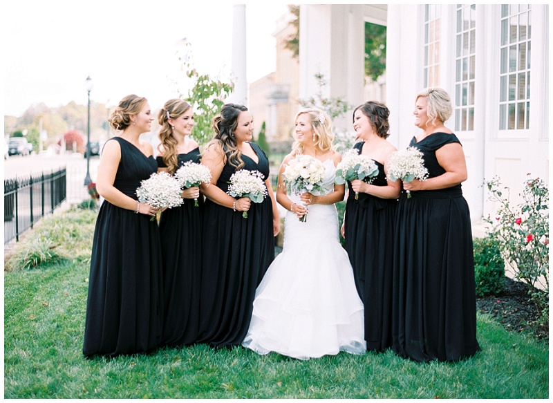Bridesmaids posing together at The Inn at Wise wedding