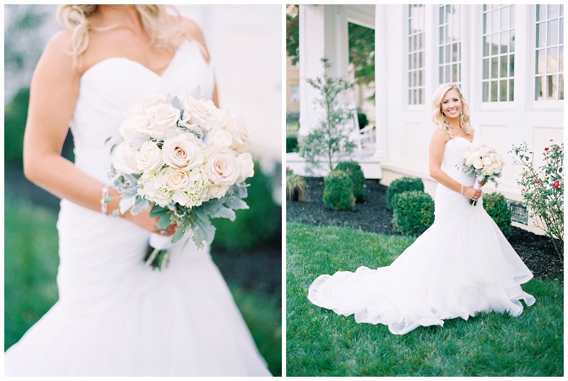 Bride smiling during portraits at The Inn at Wise wedding