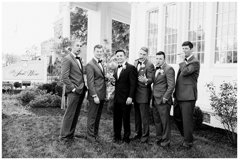 Fun bridal party moment at The Inn at Wise wedding