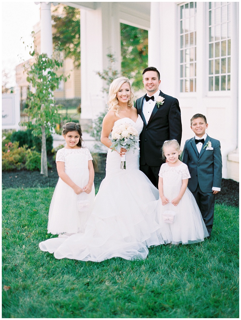 Joyful group shot at The Inn at Wise wedding