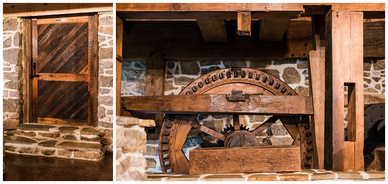 The Millstone wedding venue preserved milling equipment display The Millstone wedding venue preserved milling equipment display