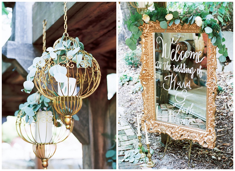 The Millstone wedding venue floral arrangements by Southern Knot Weddings