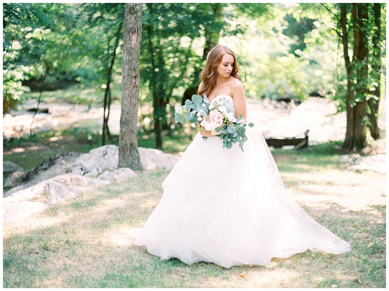 Romantic bridal portrait at The Millstone wedding venue