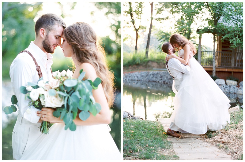 Bride and groom timeless portrait The Millstone venue