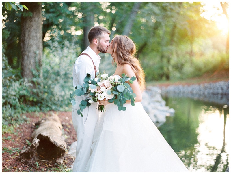 Bride and groom rustic elegance The Millstone Limestone TN