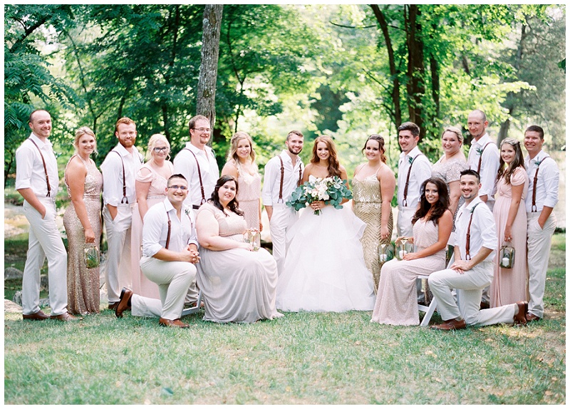 Bridesmaids and groomsmen The Millstone wedding venue