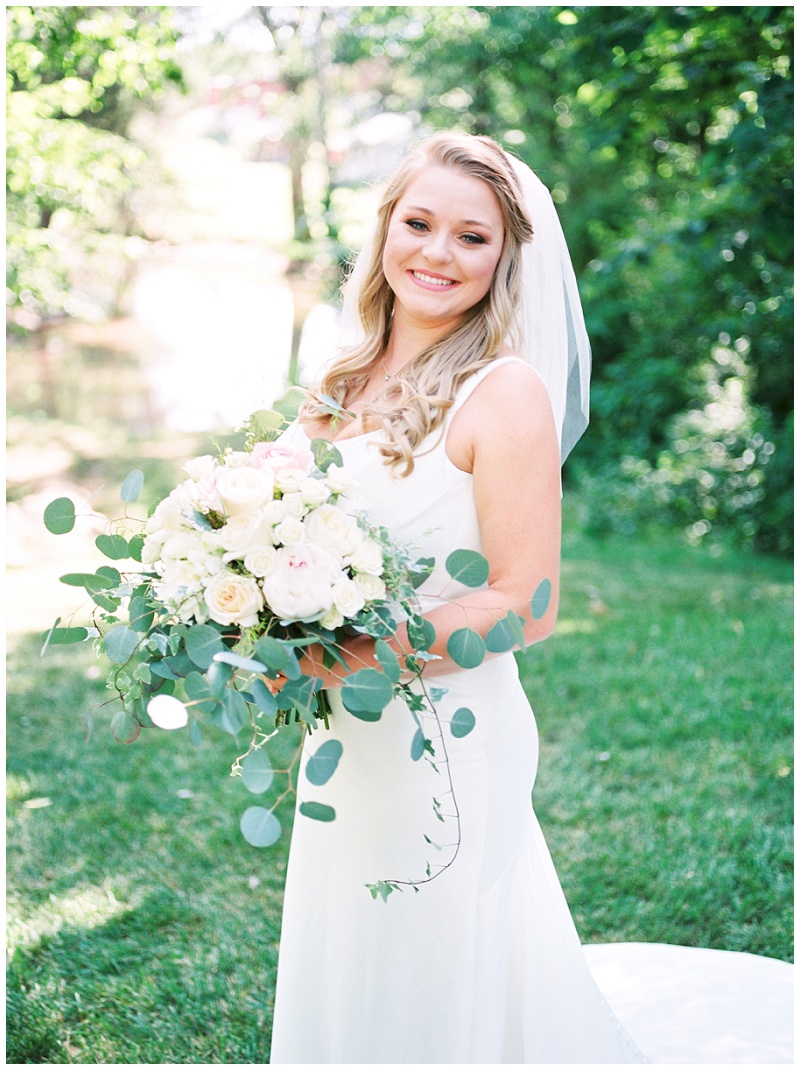 Bride in blush pink wedding dress The Millstone venue Bride in blush pink wedding dress The Millstone venue