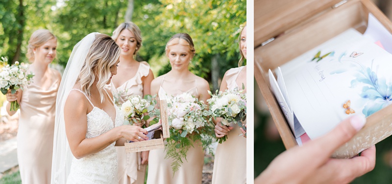 Bridesmaids laughing The Millstone wedding venue