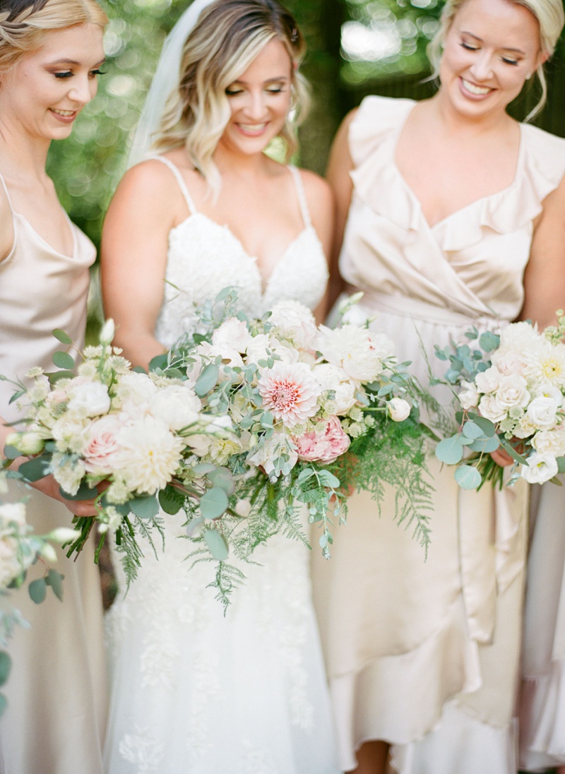 Bridesmaids smiling The Millstone venue