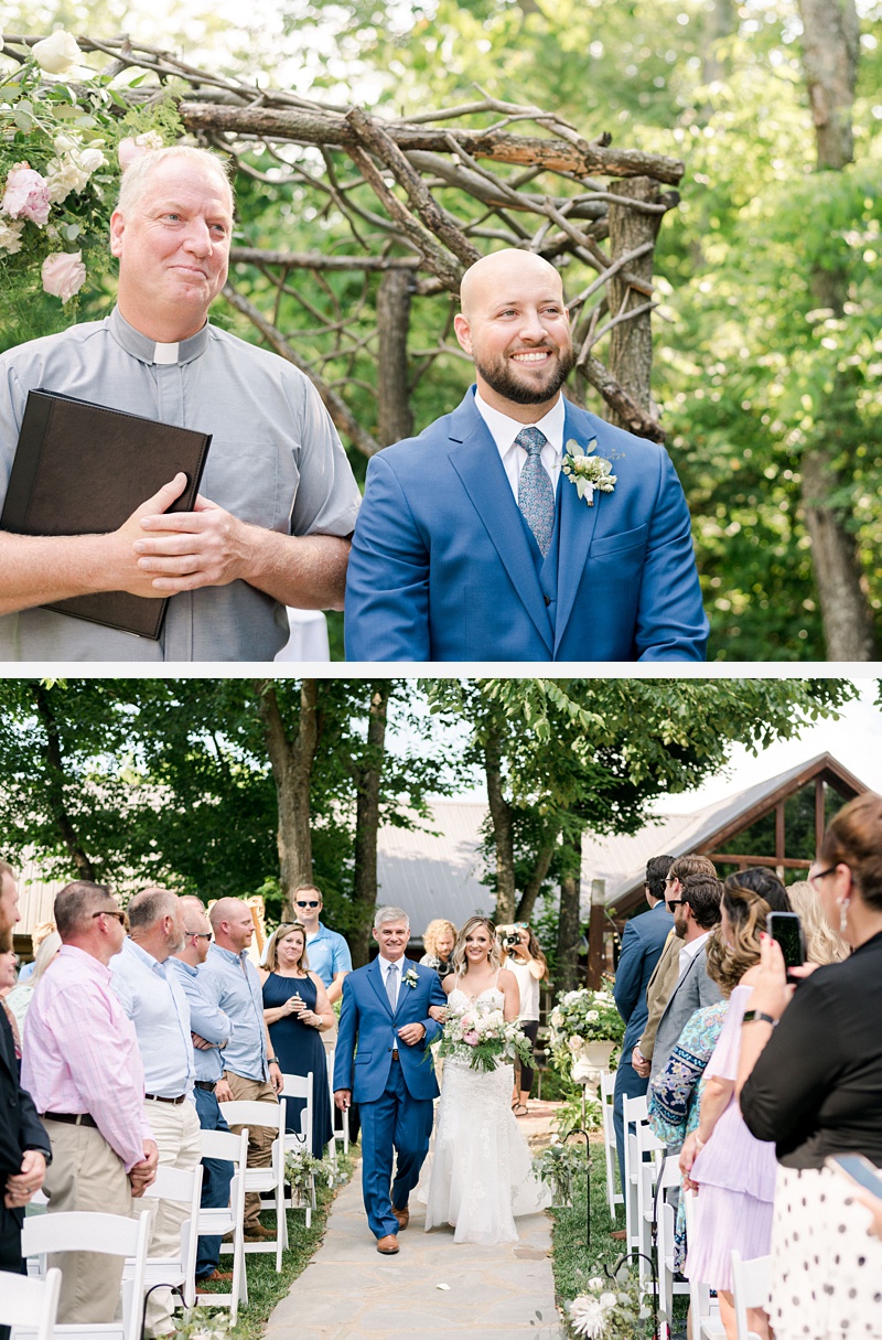 Groom waiting ceremony The Millstone venue