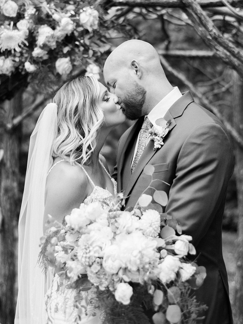 Bride and groom portrait The Millstone wedding venue Limestone TN