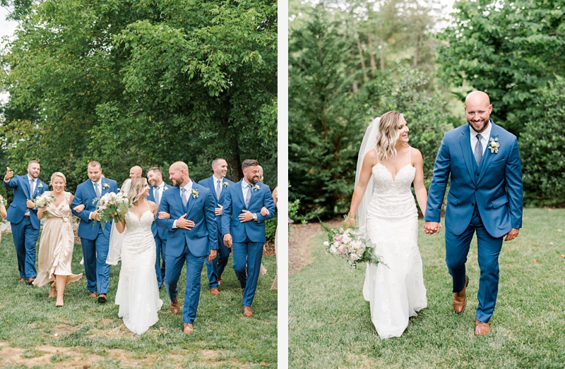 Bridal party at The Millstone wedding venue Limestone TN