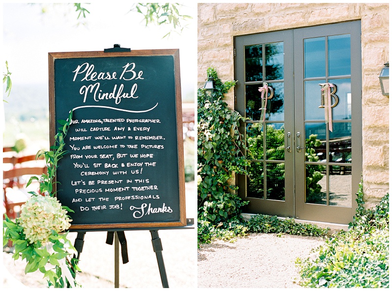 Wedding day details at Blountville TN wedding venue