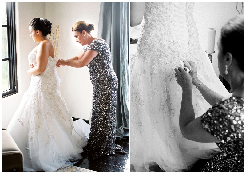 Wedding morning moments at Chateau Selah
