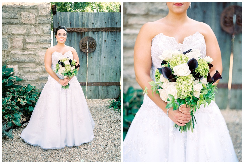 Elegant bride at Chateau Selah Blountville TN wedding