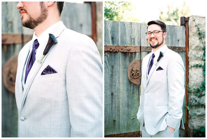 Groom waiting at altar in East Tennessee