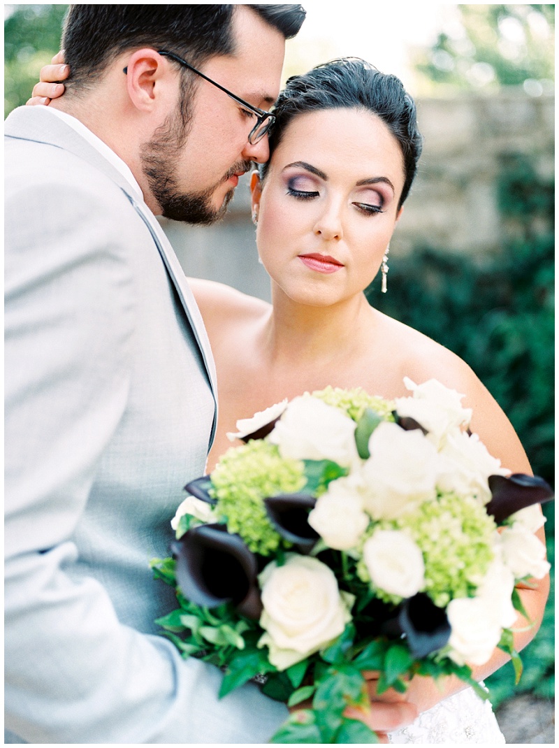 Summer wedding couple portrait in Tennessee