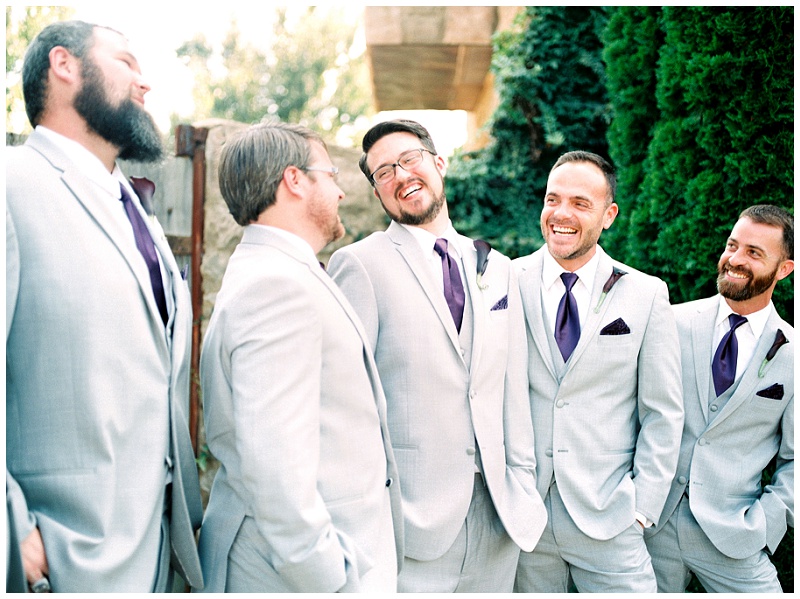 Bridal party at Chateau Selah