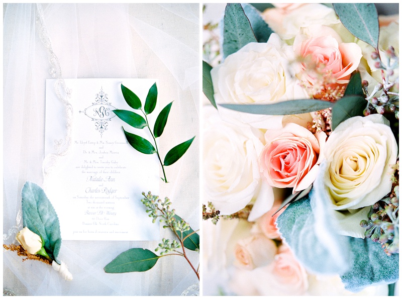 wedding invitation details Banner Elk Winery wedding