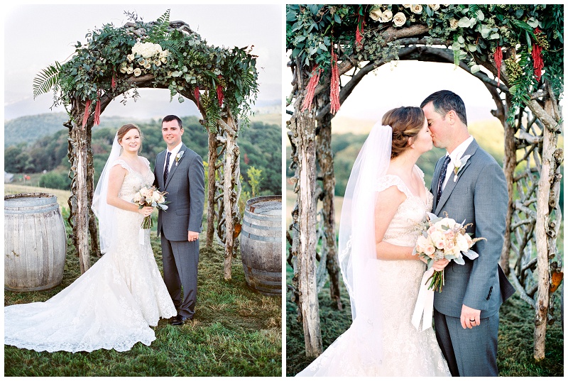 mountain wedding couple photos North Carolina