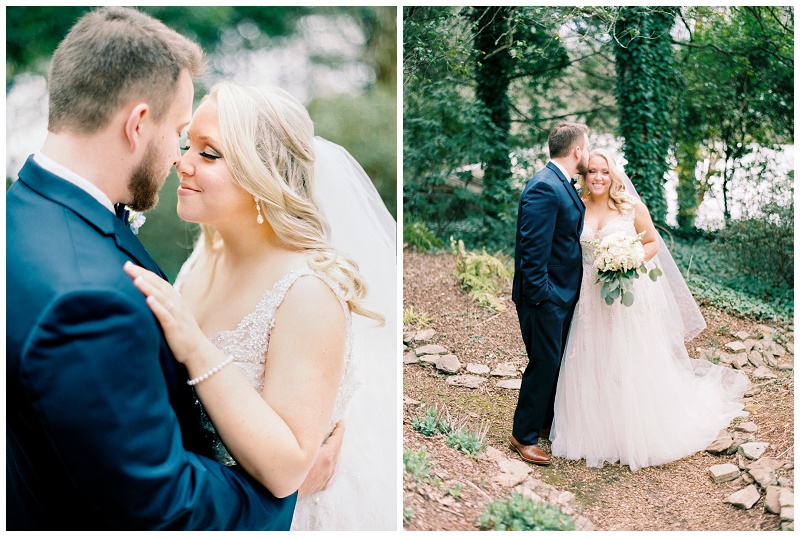 bride and groom laughing candid moment