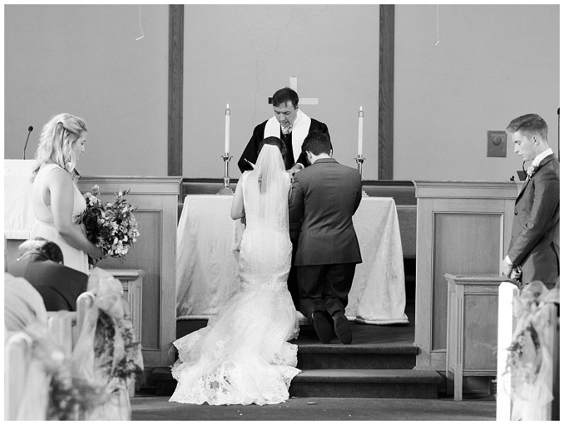 Wheeler United Methodist Church wedding ceremony